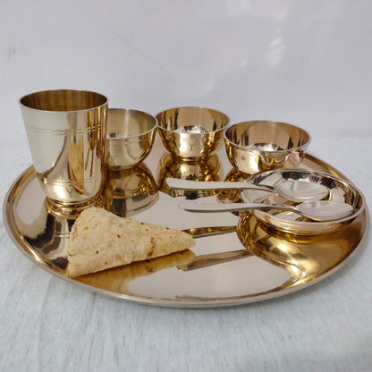 Kansa Thali Dinner Set 13" inches