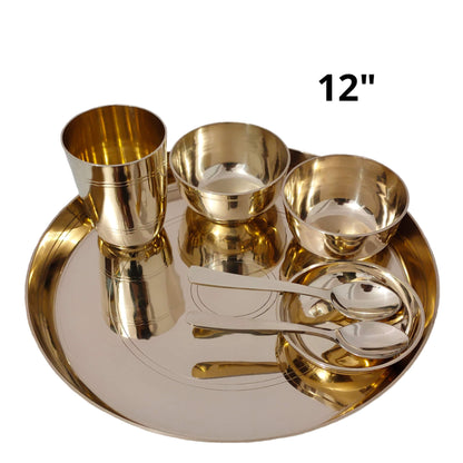 Kansa Thali Dinner set 12" inch